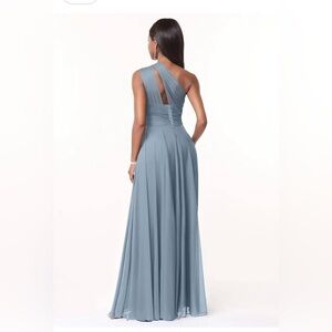 Elegant One-Shoulder Taupe Dress